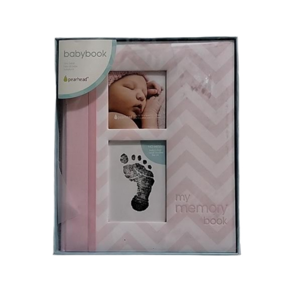 NWT Pearhead Babybook My Memory Book - English - Chevron
